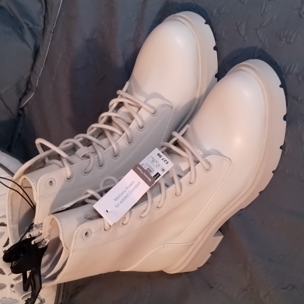Cream Boots